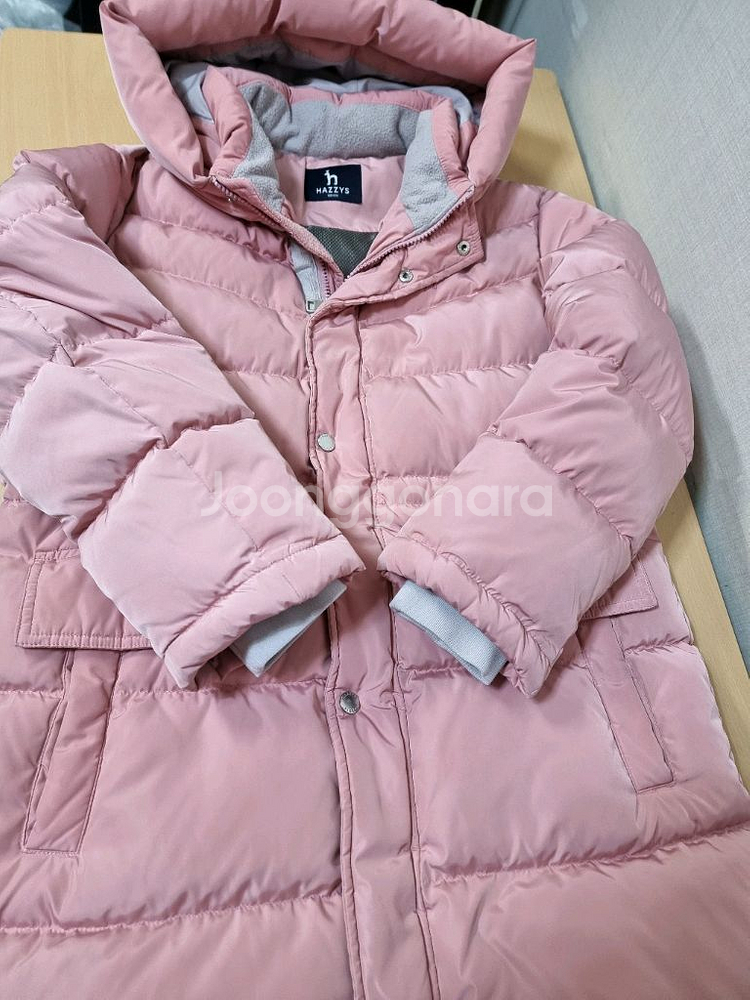 헤지스 아동 덕다운 롱패딩 사이즈 155(13Y)--3