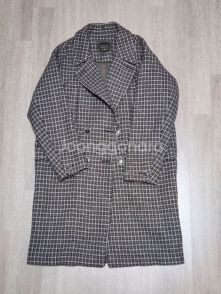 써스데이아일랜드 폭스퍼 체크코트 일반택포 9.5--10