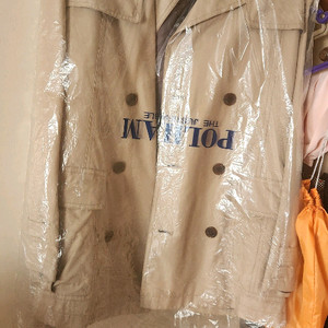 브랜드 남성 아이보리 코트 신품급 95~100 사이즈 미착용