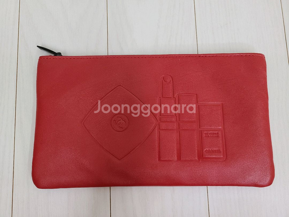 정품) 샤넬 레드 파우치 (코스메틱)--1