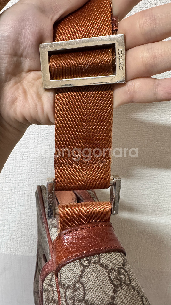 [정품] 구찌 GG 캔버스 크로스백--3