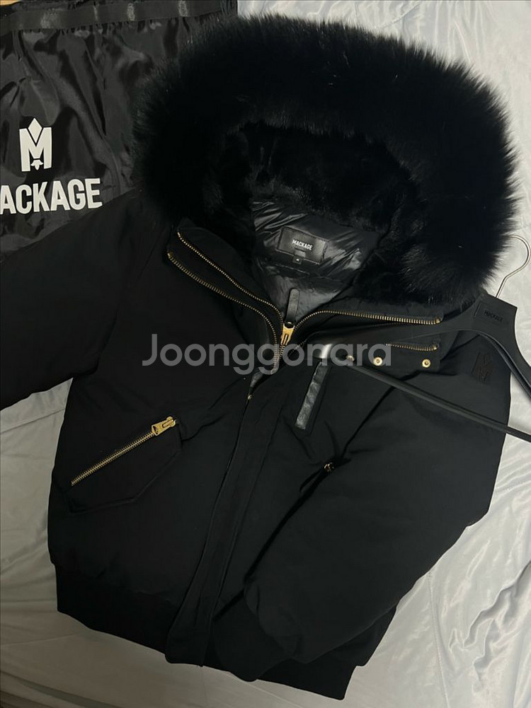 [XL] 22fw 맥케이지 딕슨 블랙퍼 패딩--0