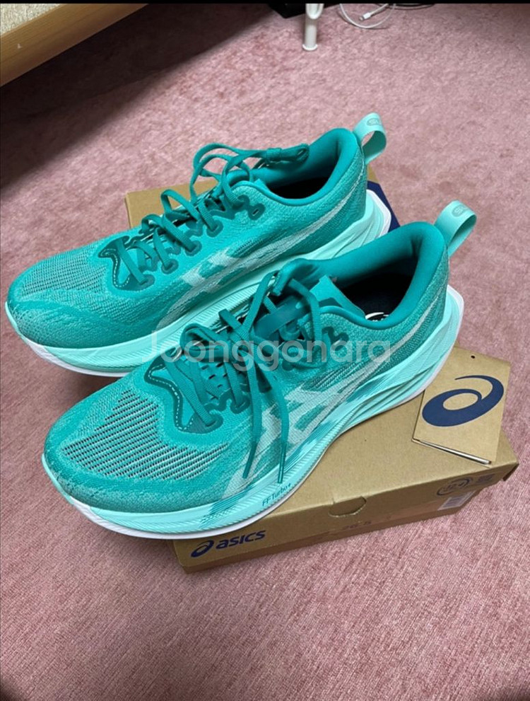 아식스 슈퍼블라스트2 러닝화 265 민트 새상품--0