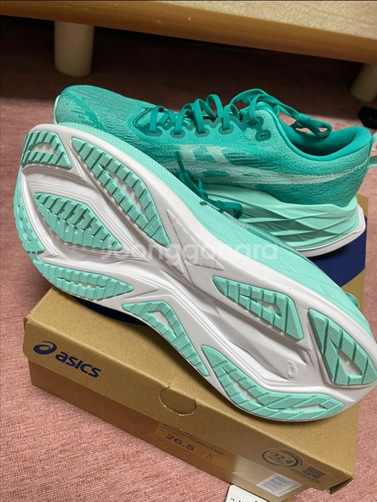 아식스 슈퍼블라스트2 러닝화 265 민트 새상품--1