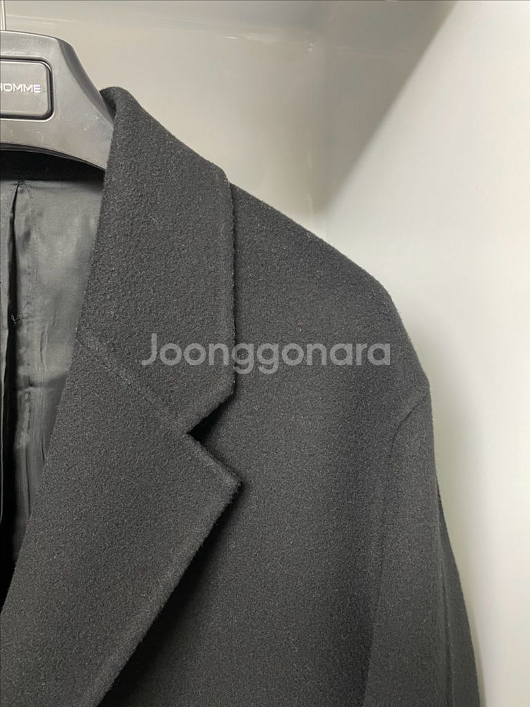 솔리드옴므 블랙 캐시미어 핸드메이드 코트 48사이즈--2
