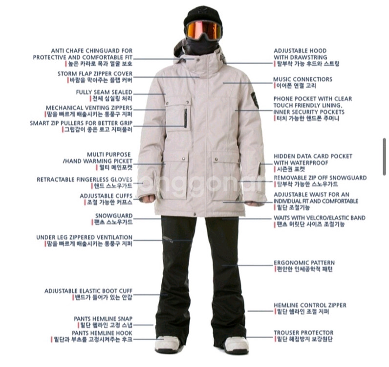 STL 보드복 자켓(블랙 L)--3