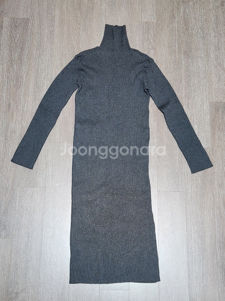 니트 롱슬리브 터틀넥 골지 원피스 반택포 7천--0