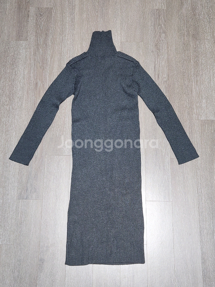 니트 롱슬리브 터틀넥 골지 원피스 반택포 7천--1
