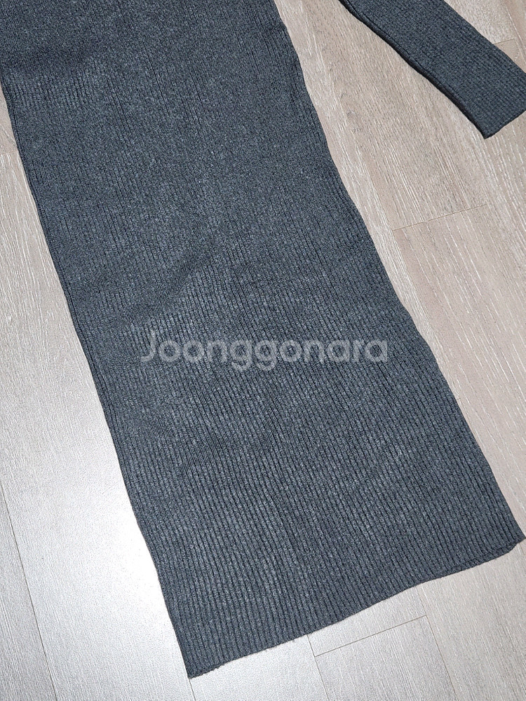 니트 롱슬리브 터틀넥 골지 원피스 반택포 7천--4