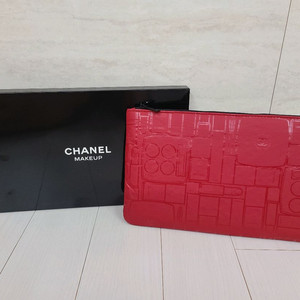 정품) 샤넬 레드 파우치 (코스메틱)