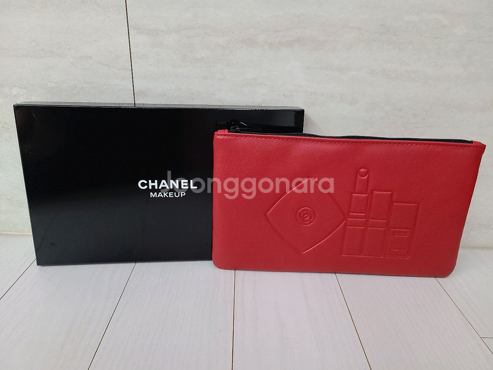 정품) 샤넬 레드 파우치 (코스메틱)--0