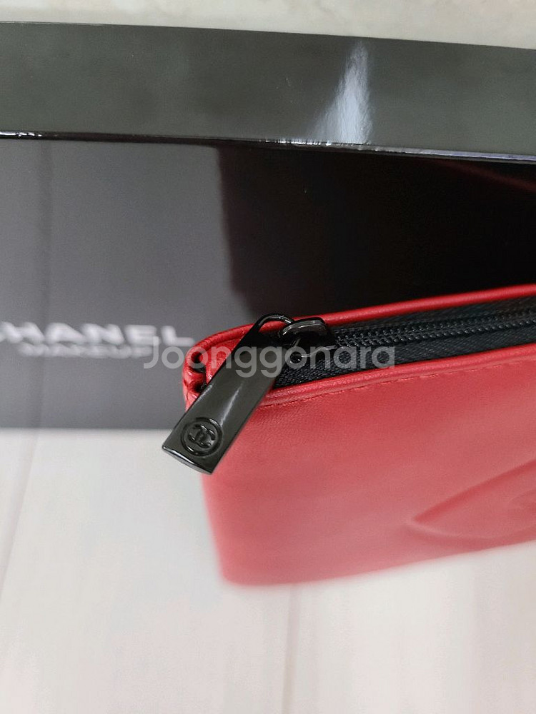 정품) 샤넬 레드 파우치 (코스메틱)--3