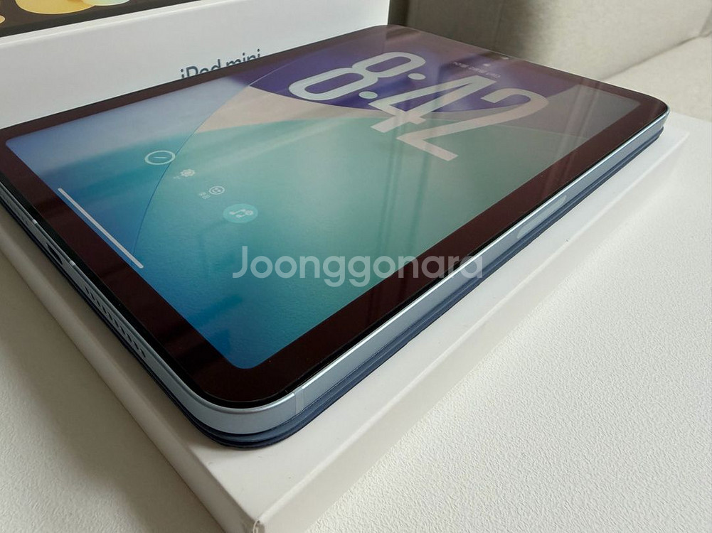 아이패드 미니 A17 Pro 7세대 셀룰러 256GB 블루 + 애플케어 + 정품 폴리오--1