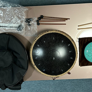 텅 드럼 15음(검정) ,11음(민트) 2개 세트