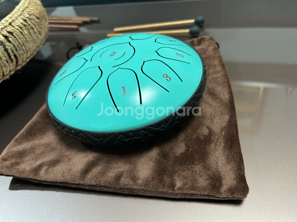 텅 드럼 15음(검정) ,11음(민트) 2개 세트--5