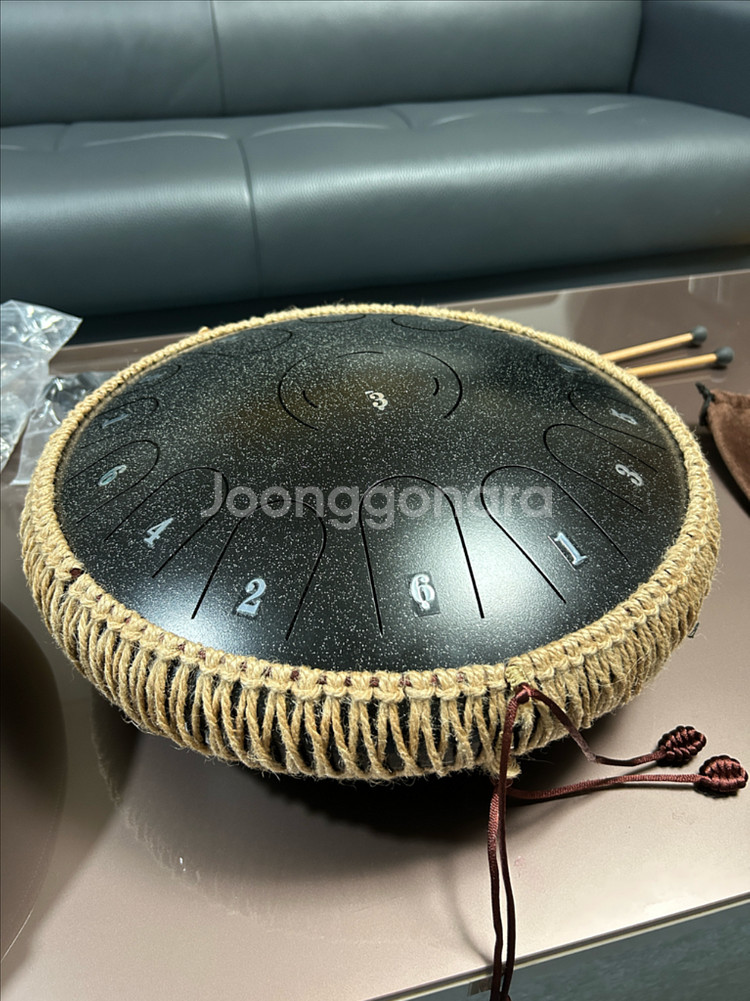 텅 드럼 15음(검정) ,11음(민트) 2개 세트--2