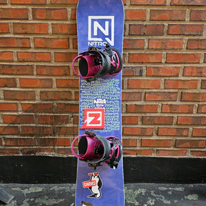 키즈 어린이 아동용 나이트로 스노우보드 보드+바인딩 세트