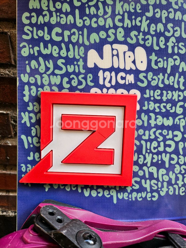 키즈 어린이 아동용 나이트로 스노우보드 보드+바인딩 세트--5