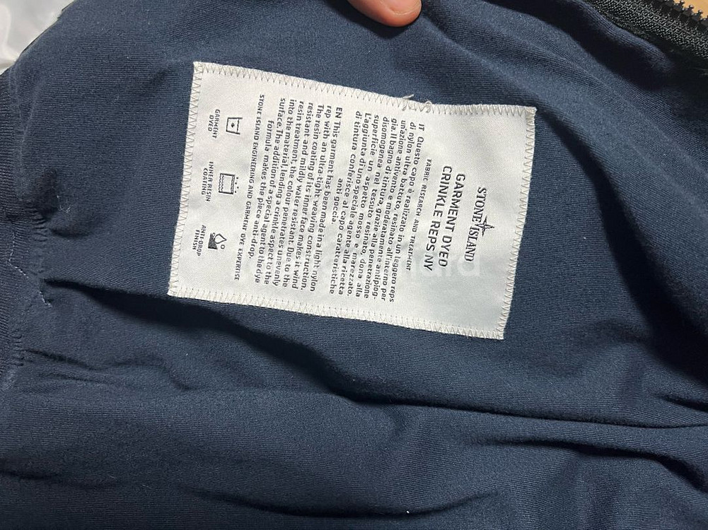 [s] 20ss 스톤아일랜드 크링클랩스 바람막이 네이비--3