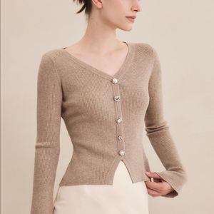 그레이스유 제이스니트탑 보석가디건 m-l