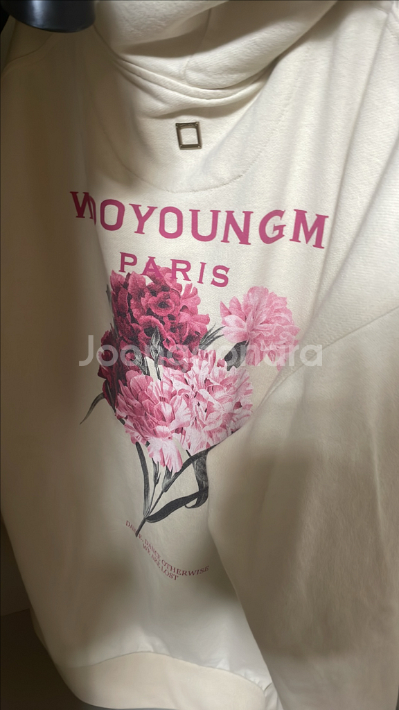 우영미 플라워 프린트 후드티 급매--0