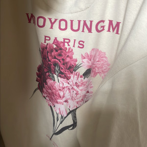 우영미 플라워 프린트 후드티 급매