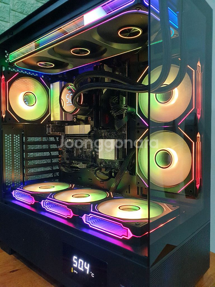 미사용 ) 반본체 게이밍 컴퓨터 9800X3D PC--4