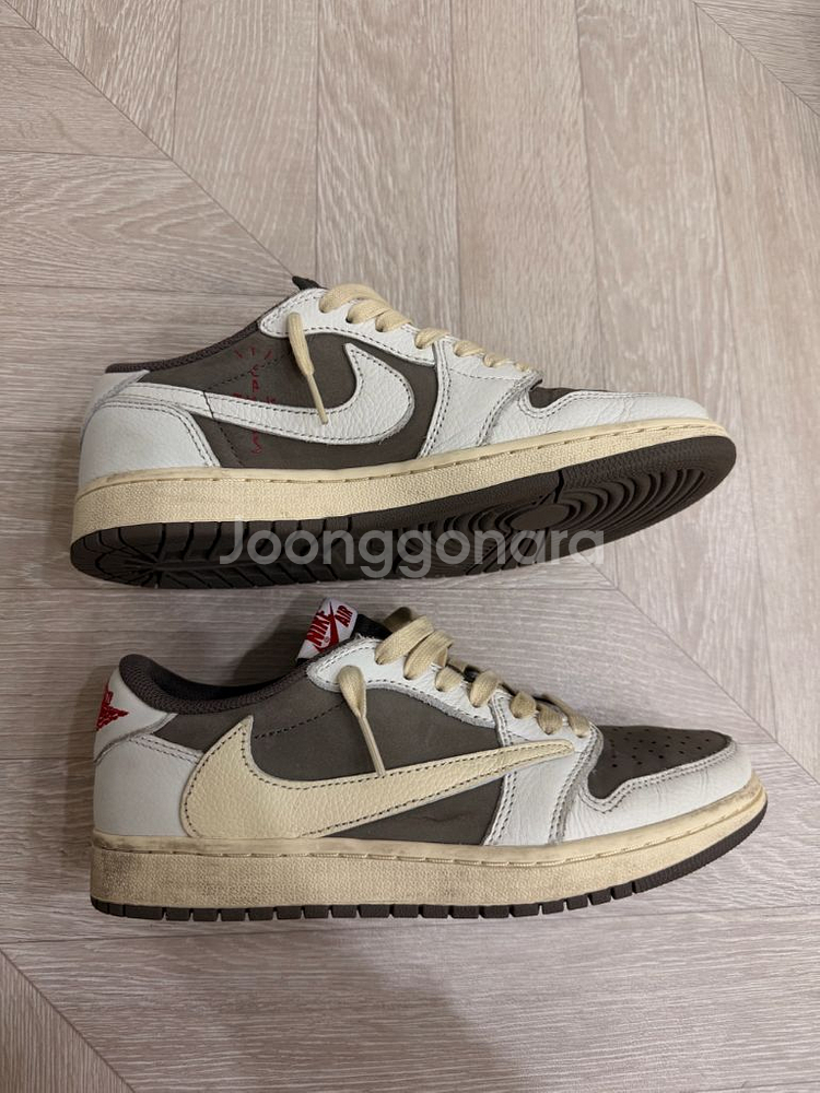 나이키 조던1 트래비스 스캇 로우 리버스 모카 240--4