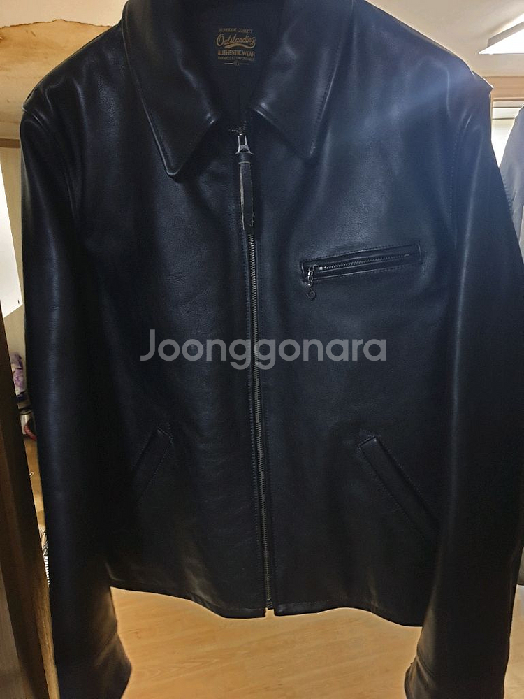 아웃스탠딩 레더 스포츠 재킷--2