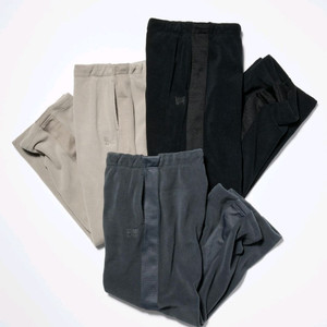 유니클로 니들스 콜라보 후리스 와이드팬츠(블랙,그레이)