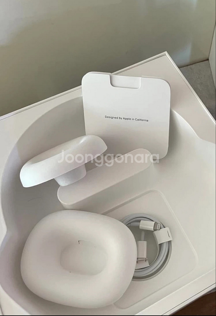 에어팟 맥스 실버 풀박스--3