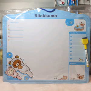 미개봉) 고전 리락쿠마 철제 화이트 보드 칠판 산엑스