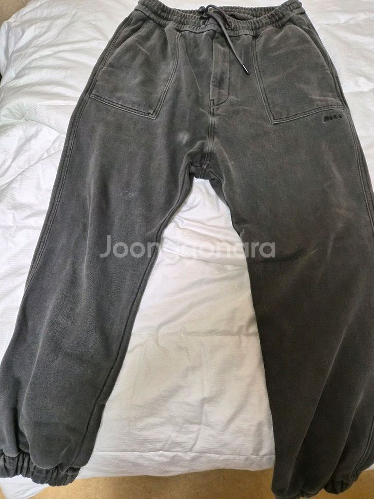 준지 가먼트 다잉 스트링 조거 포켓 절개 디테일 48--9