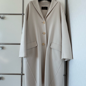 로로피아나 아이보리 캐시미어 100 롱 코트