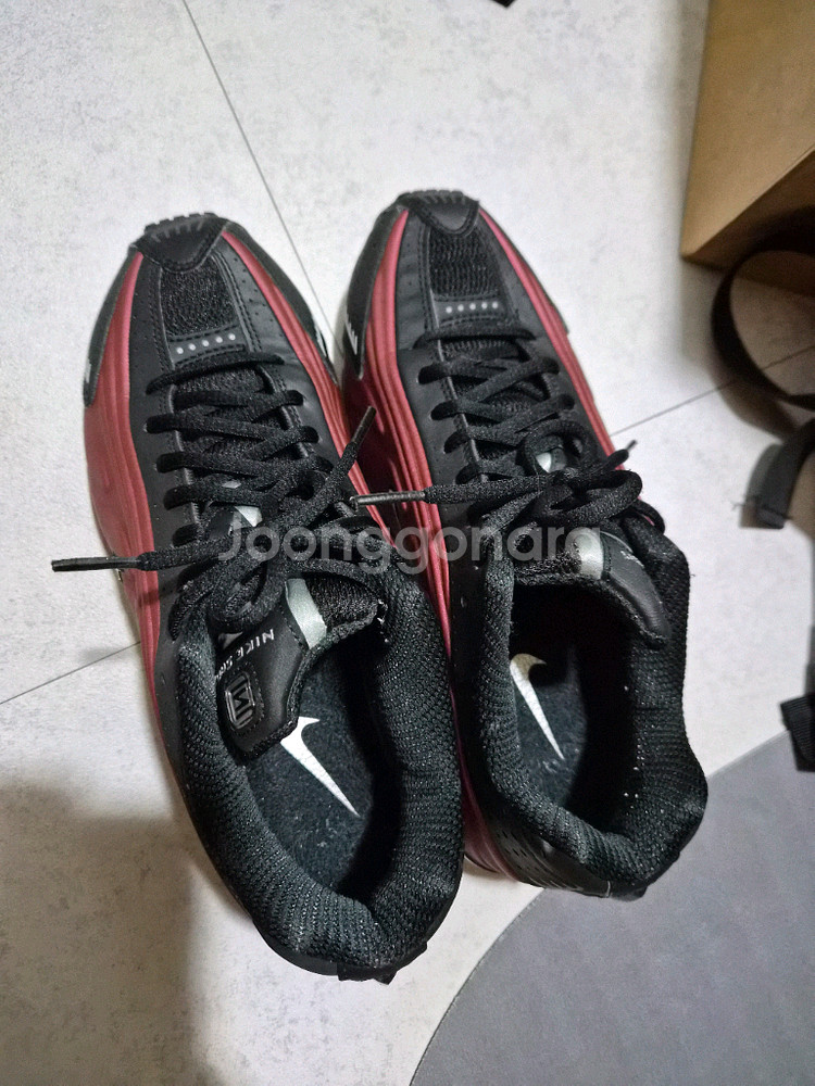 나이키 샥스 레드,블랙 260--1