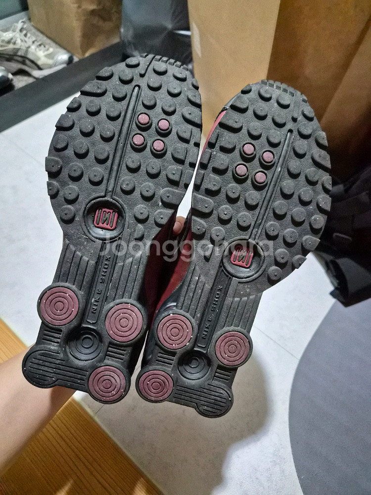 나이키 샥스 레드,블랙 260--2