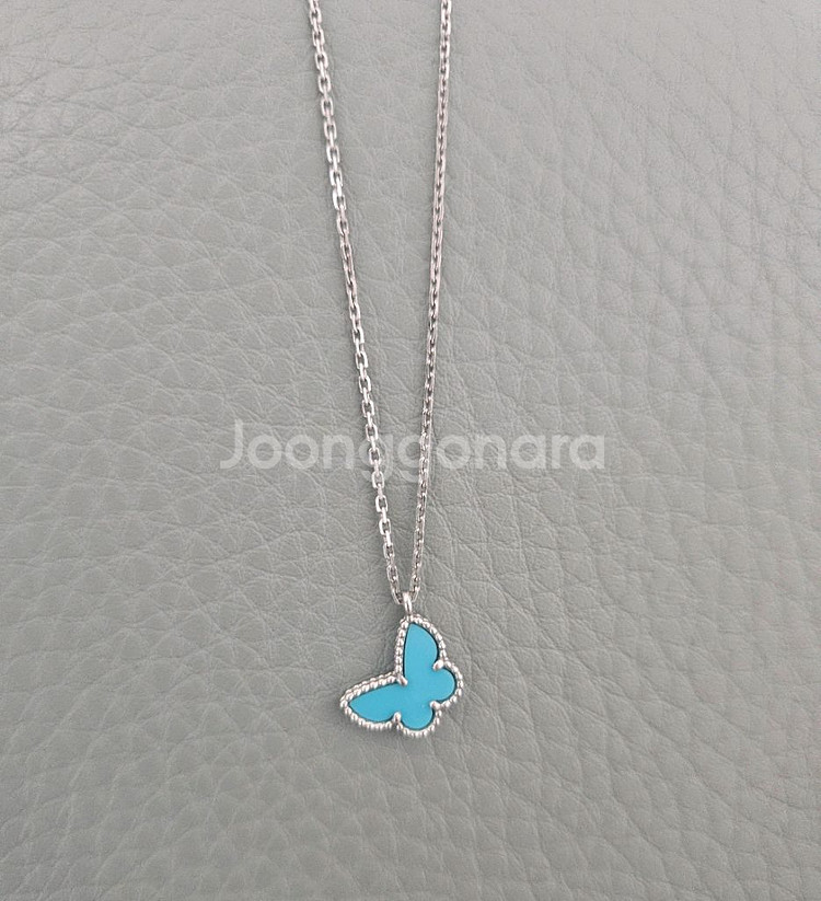 반클리프 앤 아펠 버터플라이 터콰이즈 목걸이--0