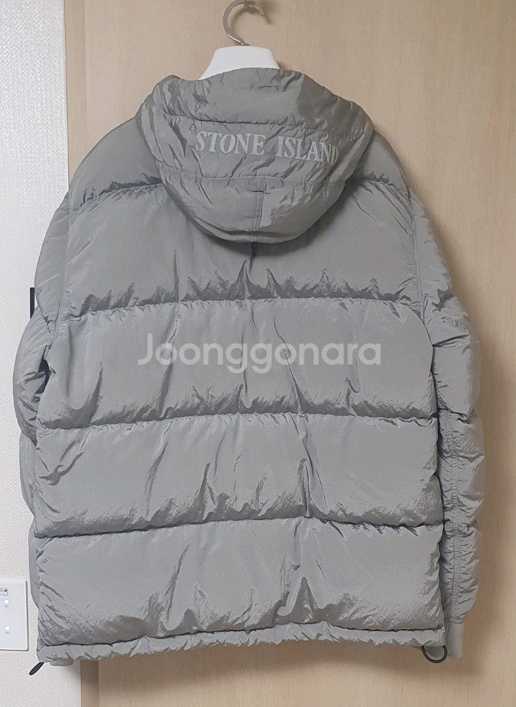 스톤아일랜드 나일론메탈패딩 펄그레이 xl--1