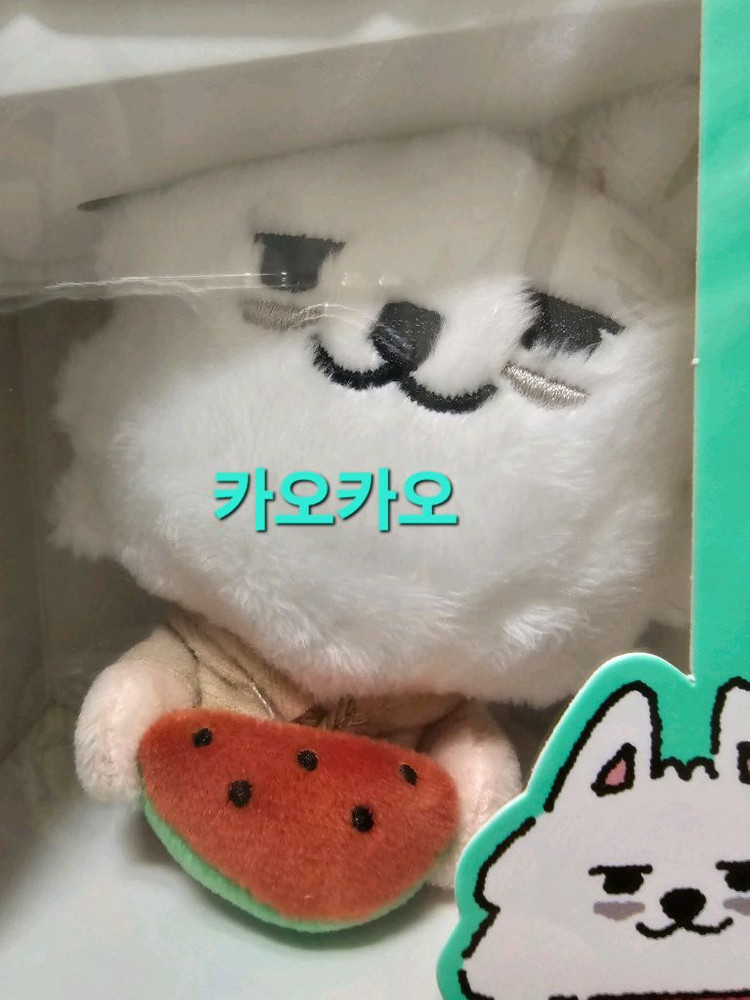 새상품,당일발송)투바투 일본 수박 뿔바투 키링- 용멍 이미지