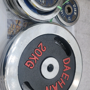 경량 원판 65kg + 파워블럭 벤치 팝니다