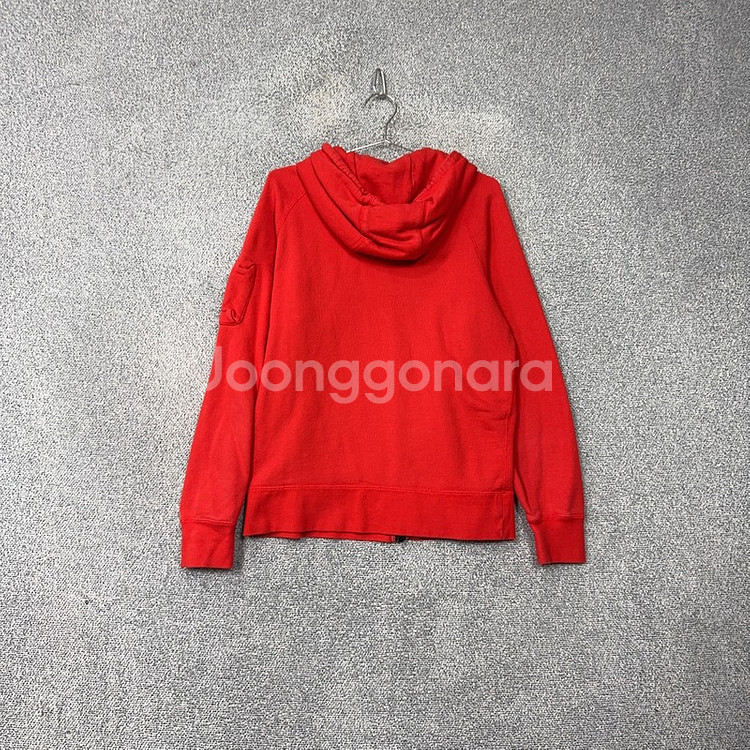 나이키 레드 로고 코튼 후드 집업 XL--1