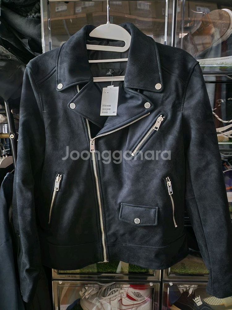 새상품 H&M 프리미엄 스웨이드 라이더 자켓 COS--0