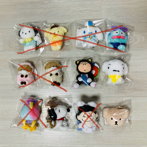 (떨이)키링 인형 새상품 (산리오 우소우소 스누피 등)