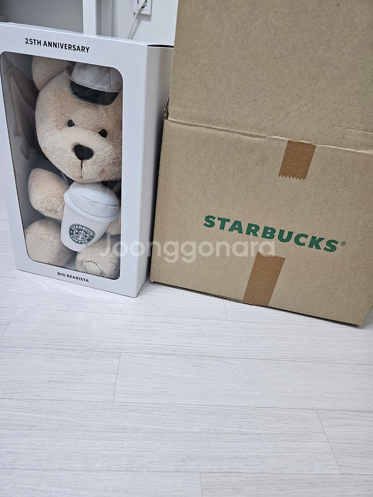 (미개봉 한정판)스타벅스 25주년 베어리스타 인형--2