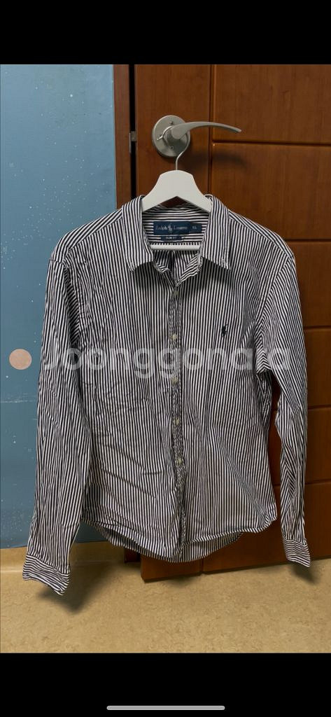 폴로 랄프로렌 스트라이프 슬림핏 셔츠 XL--0