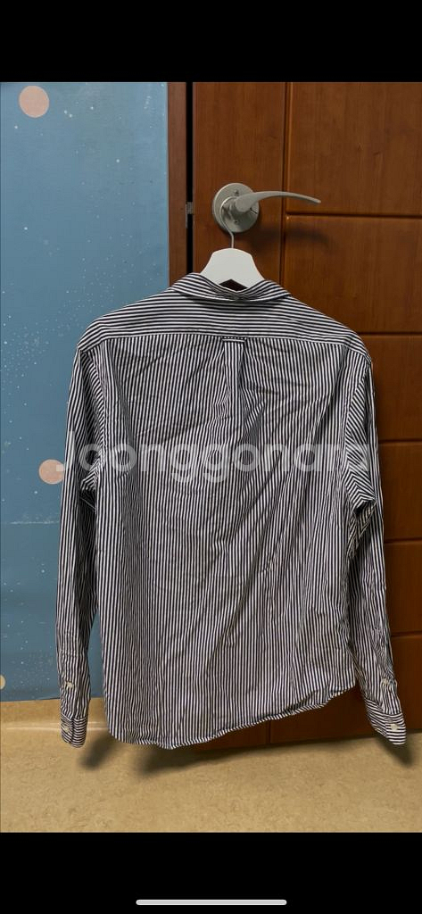 폴로 랄프로렌 스트라이프 슬림핏 셔츠 XL--1