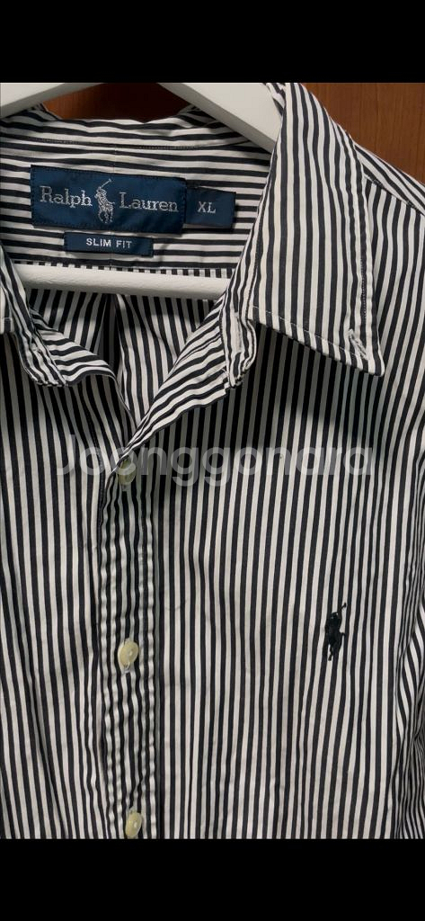폴로 랄프로렌 스트라이프 슬림핏 셔츠 XL--3
