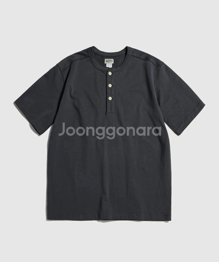 브론슨 10.6oz 코튼 헨리 반팔티 XXXL사이즈 (XL)--0