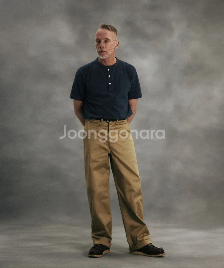 브론슨 10.6oz 코튼 헨리 반팔티 XXXL사이즈 (XL)--3