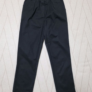 배기핏 허리밴딩 팬츠. 블랙. 55사이즈